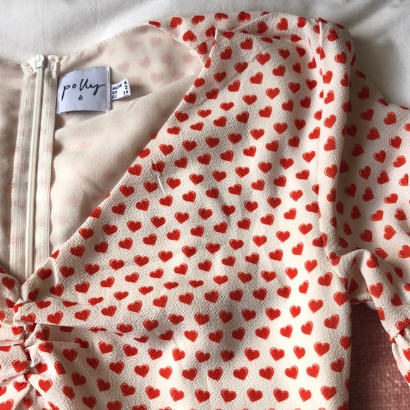 Princess Polly Eris Mini Dress Red/White - Picture 4 of 4